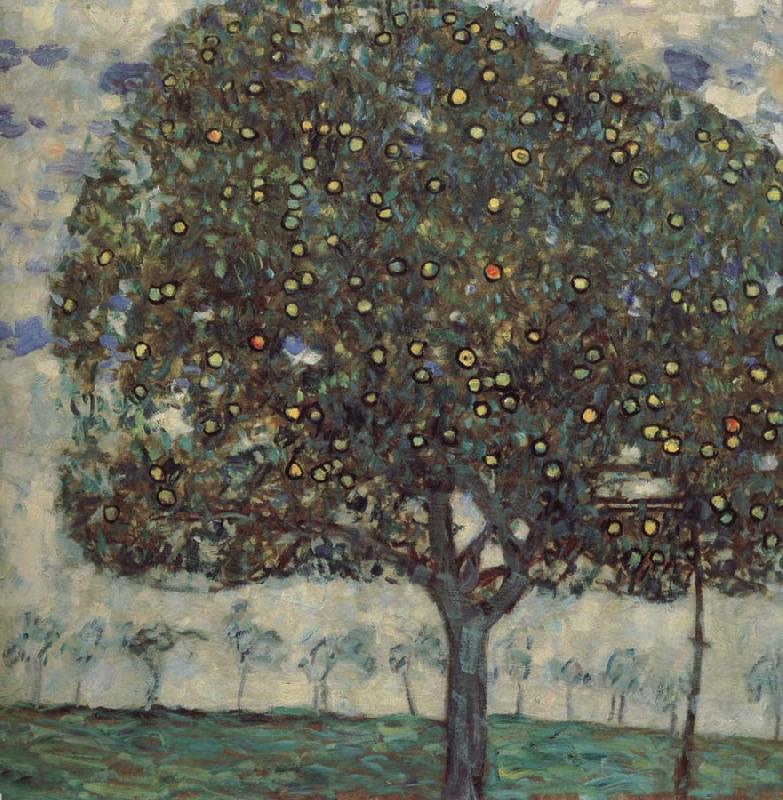 Gustav Klimt Apller tree oil painting image